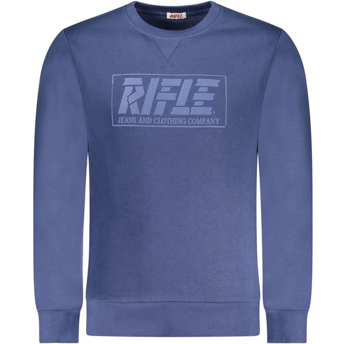 Rifle Blauw Katoenen Heren Sweatshirt