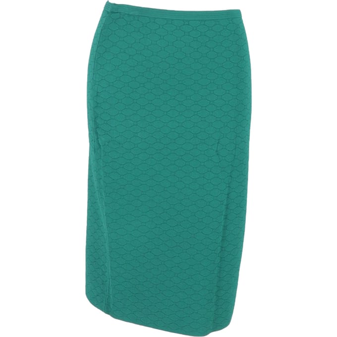 Diane Von Furstenberg midi-rok met patroon in groene wol