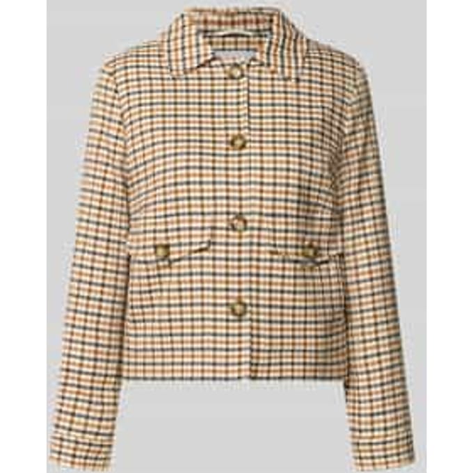 Regular fit blazer met viscose
