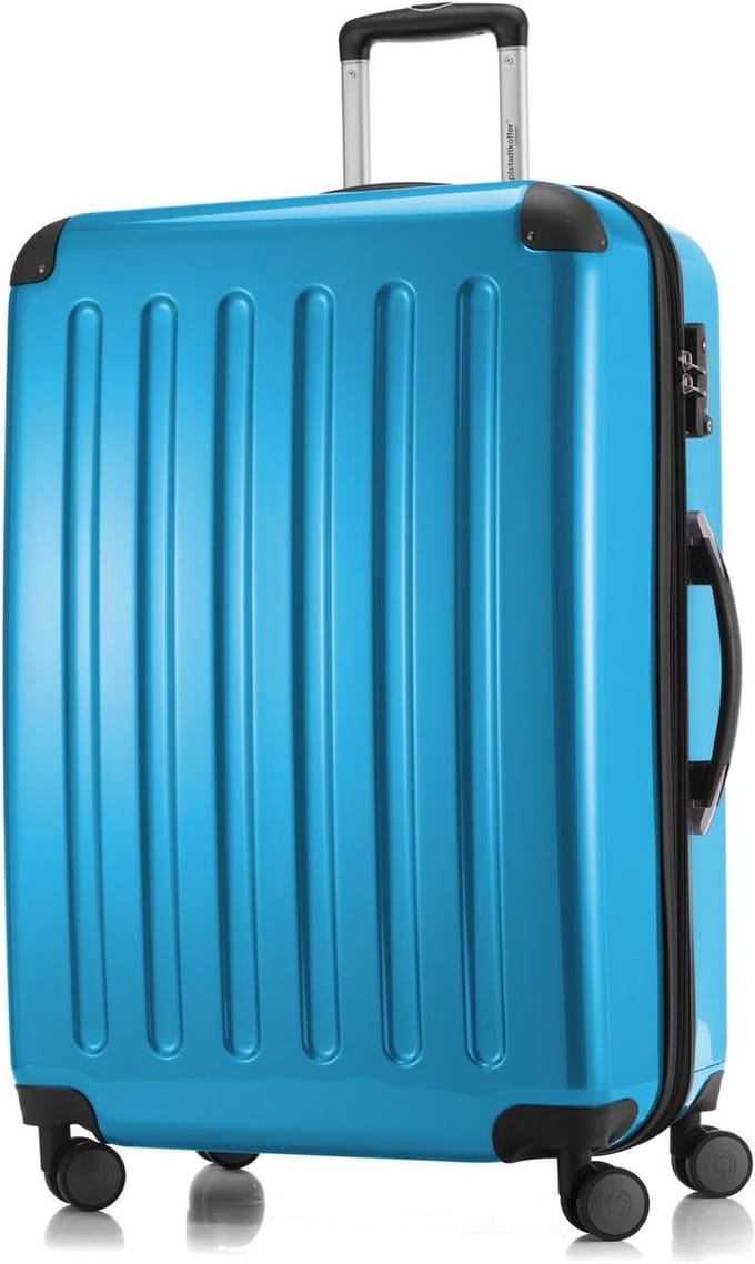 Koffer - Reisbagage - Lange reizen - Volume uitbreidbaar - 75 cm - Blauw