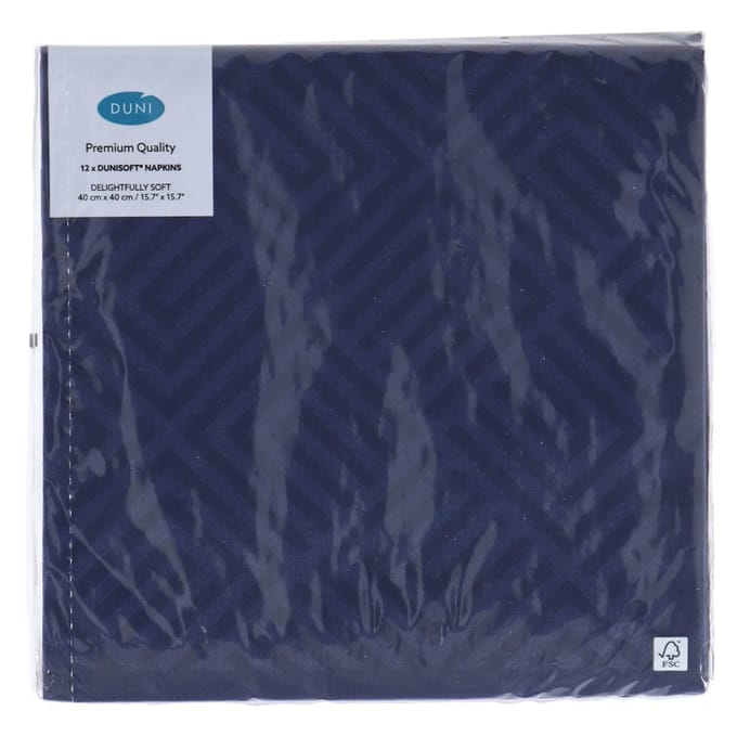 Servetten Mozaïek Donkerblauw 40x40 cm