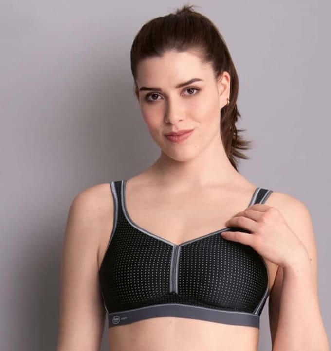 Anita - Performance Sport bh zonder beugel - Zwart/antraciet - 90C