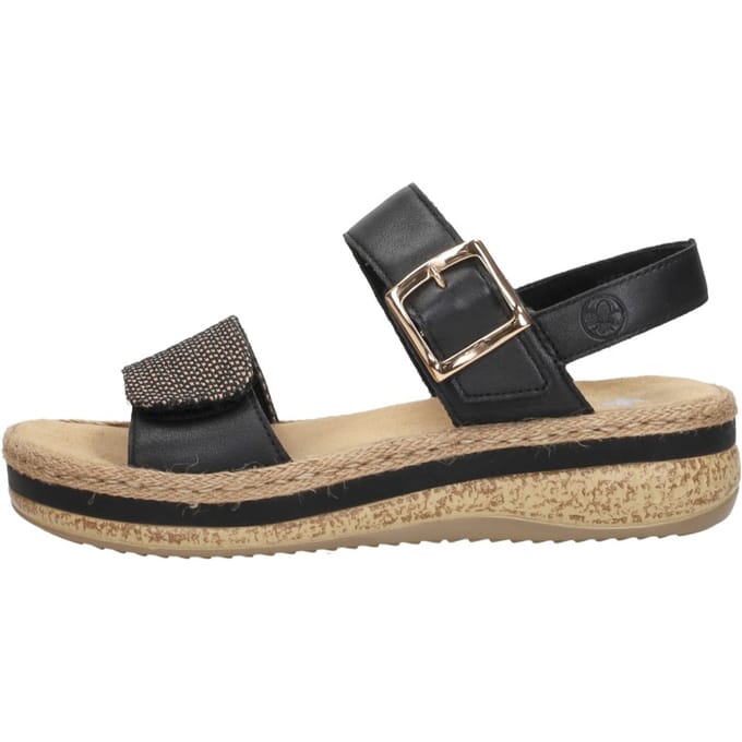 Rieker Sandalen zwart Synthetisch - Dames - Maat 41