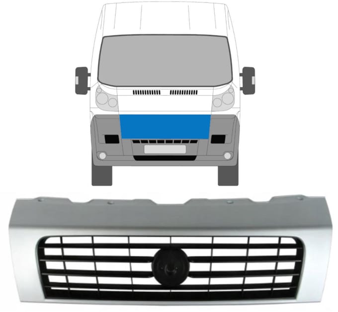 Grill voor Fiat Ducato 2006-2014