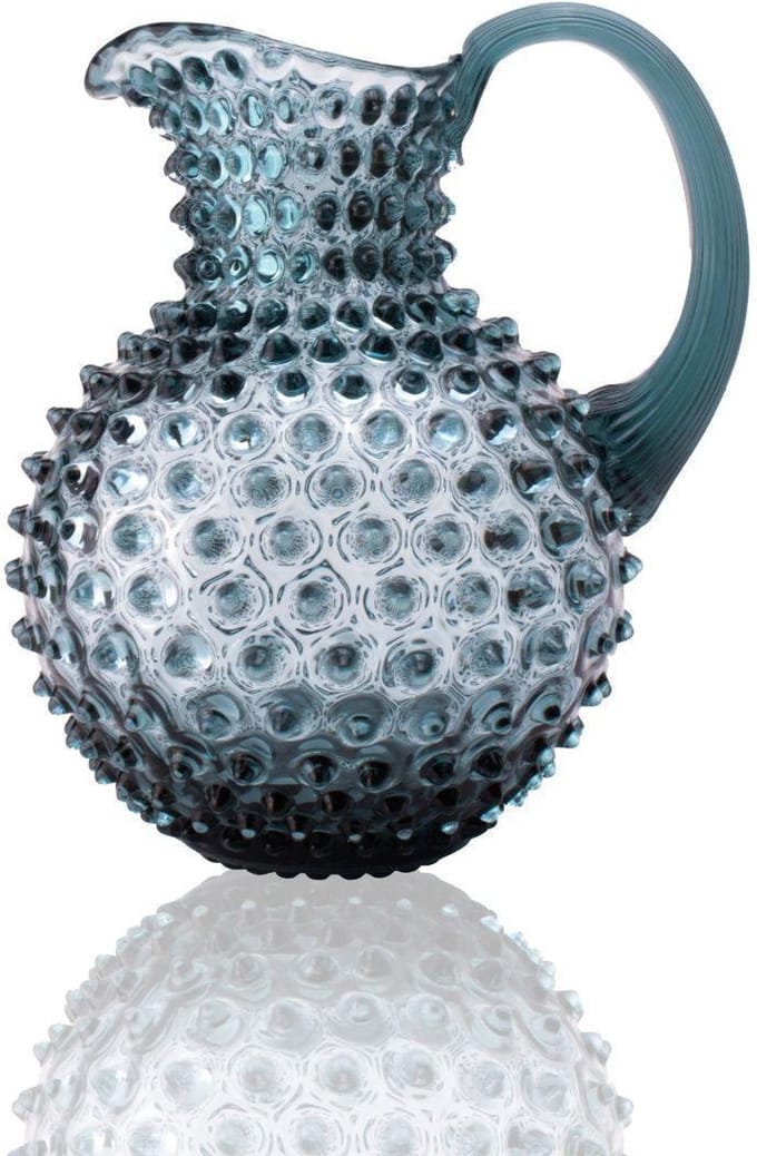 Anna von Lipa - Paris Hobnail Karaf 2L steel blue - Karaffen glas