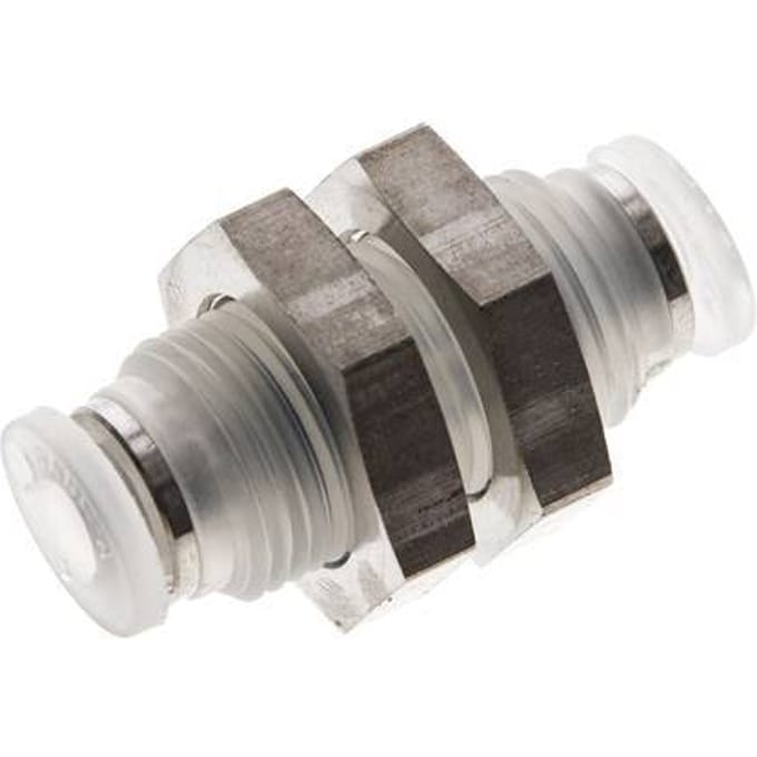 4mm PA Insteekfitting Schotdoorvoer EPDM/PTFE