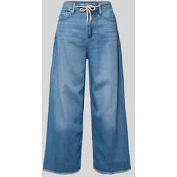 Jeans wide leg regular fit hoge taille en brede pijp voor dames s.Oliver Suri