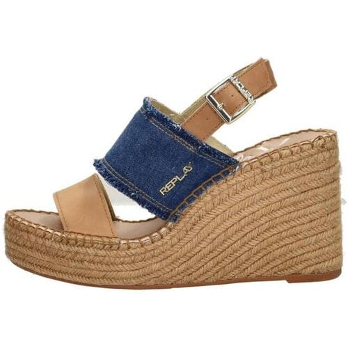 Replay Jess Band Sandalen Touwzool - Licht blauw - Maat 40