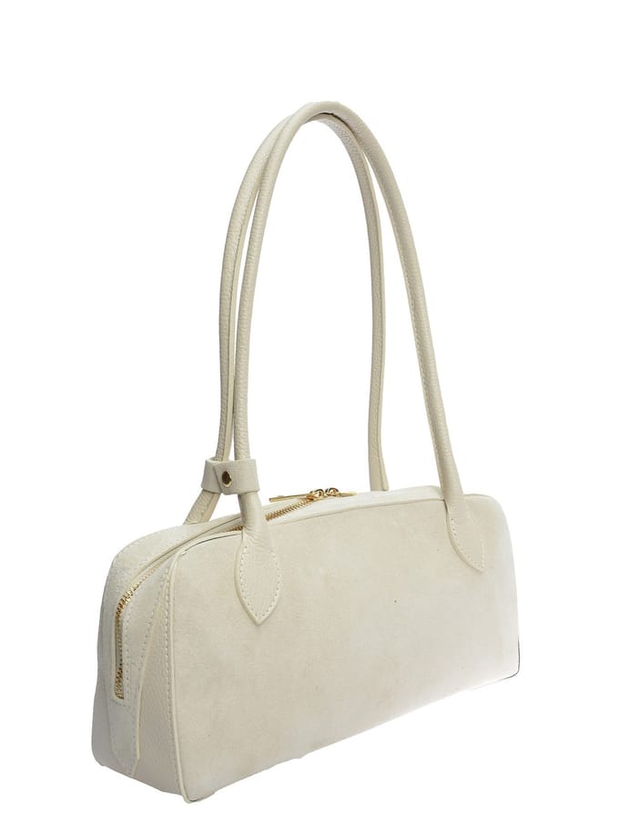 Anna Luchini Beige Rundleer Tas