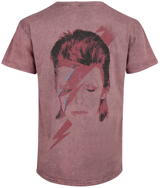 Bowie, David T-shirt - Aladdin Sane - S tot 3XL - voor Mannen - koraal