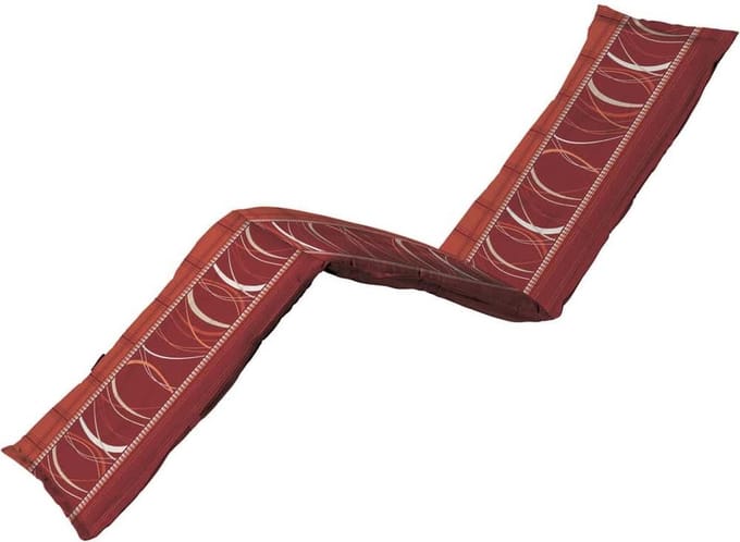 Madison - Tuinkussen - Ligbedkussen - 200 x 65cm - Lines Brick - Rood