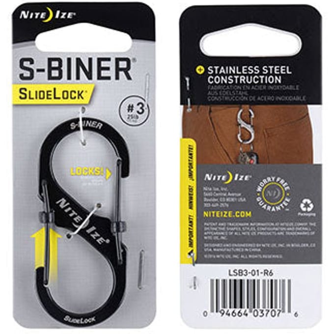 Nite Ize S-Biner Karabijnhaak Slidelock zwart #3