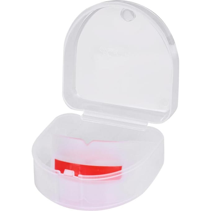 Protège-dents double face pour adulte Protecteur de dents Boxe Taekwondo Accessoire de combat white