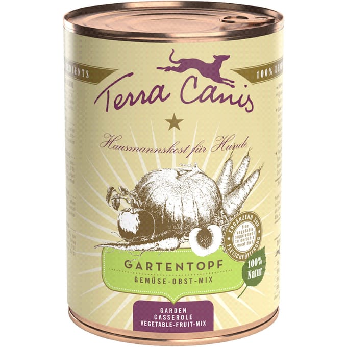 Terra Canis Tuinpannetje, Groente-Fruit-Mix - 6 x 400 g