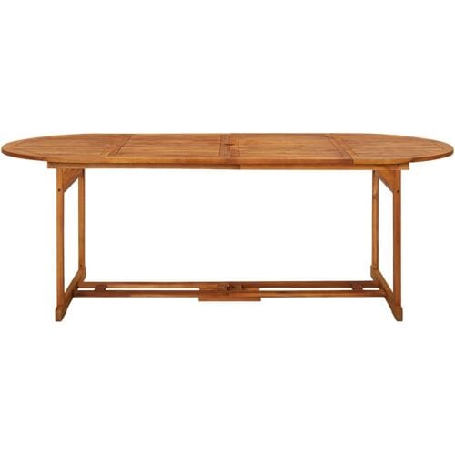 vidaXL - Tuintafel - 220x90x75 - cm - massief - acaciahout