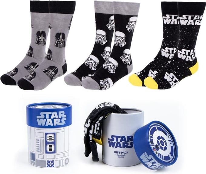 Star Wars - Stormtrooper Kousen - Darth Vader Sokken meerkleurig one size