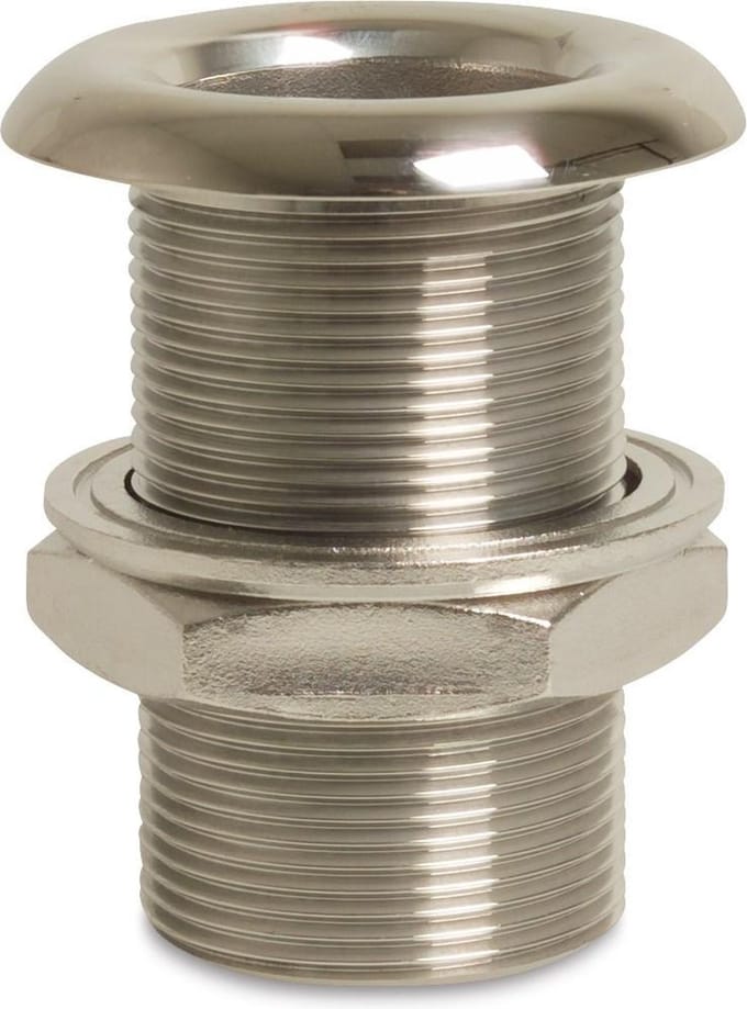 Profec Doorvoer RVS 316 gepolijst 3/8" buitendraad type bol