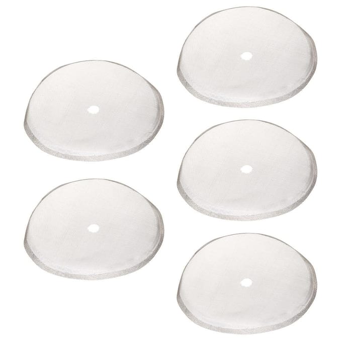 5 Stuks 80 Mesh Herbruikbaar Roestvrijstalen Filtergaas voor 600ml French Press Pot Accessoire white