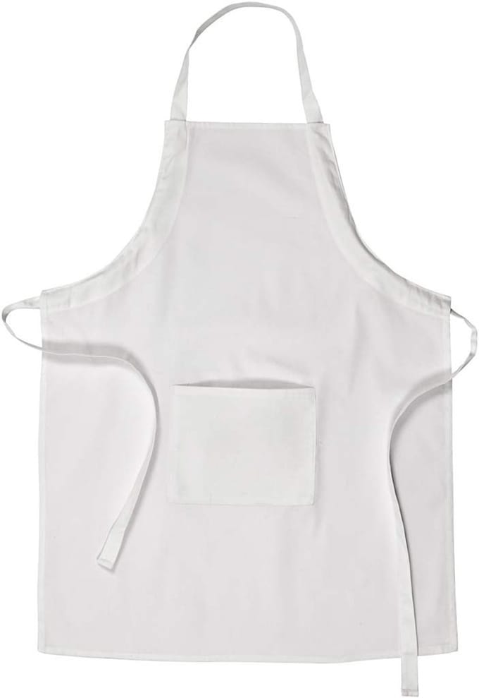 Creativ Company Schort Lengte 84 cm Breedte 65 cm Afmeting M-XL cm 210 g wit 1 stuk