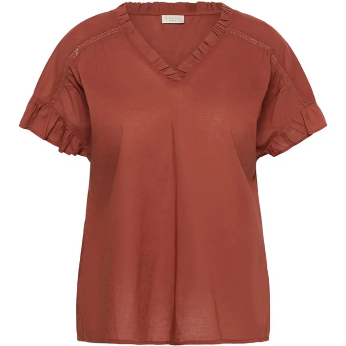Dames-T-shirt KAFFE Curve KCValeria