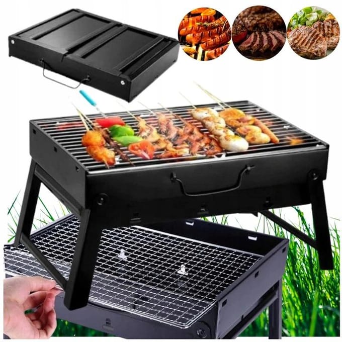 Draagbare Koolgrill - Opvouwbaar, Compact en Ideaal voor Buiten
