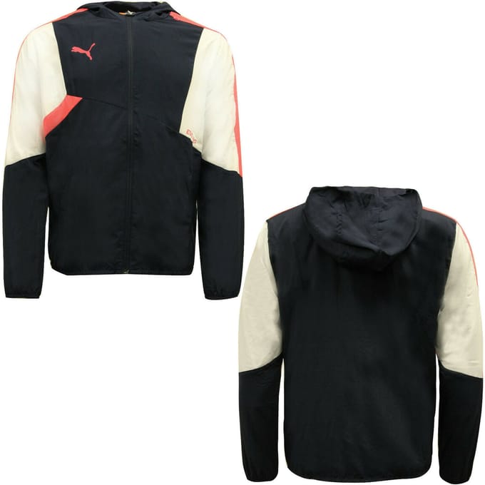 Puma IT Evo Heren Navy Zip Up Trainingscapuchon Track Top Jas 654398 57 A45A