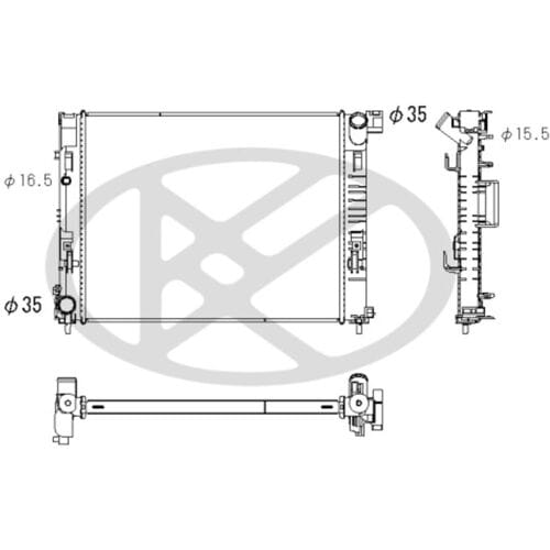 Radiator, motorkoeling KOYORAD PL493913