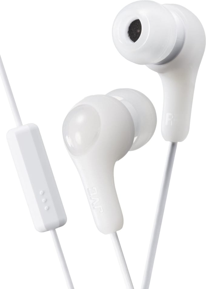 JVC HA-FX7-M "Gumy Plus" oordopjes met afstandsbediening en microfoon - Coconut White