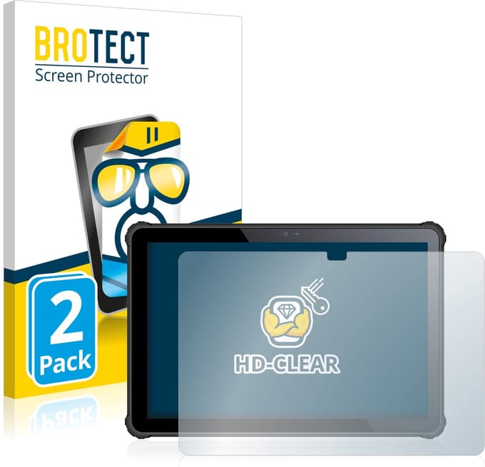 BROTECT - Screenprotector voor Oukitel RT2 - Folie Beschermfolie transparant 2 Stuks