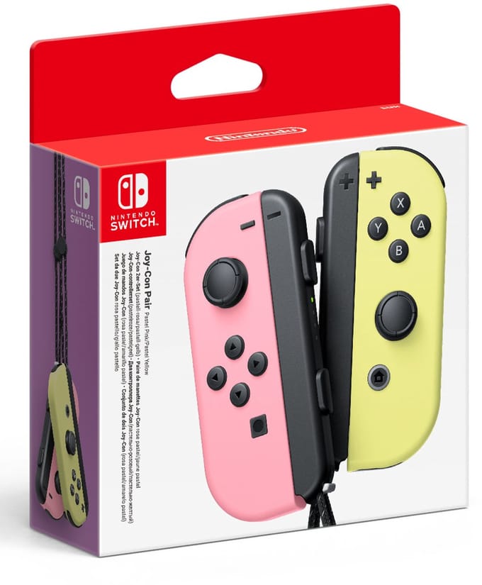 Nintendo Joy-Con Pair Pastel Pink/Pastel Yellow - Wireless Controller - Nintendo Switch