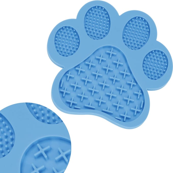 Springos Likmat - Voor Honden - Anti-Stress - Blauw - 18 x 17 cm