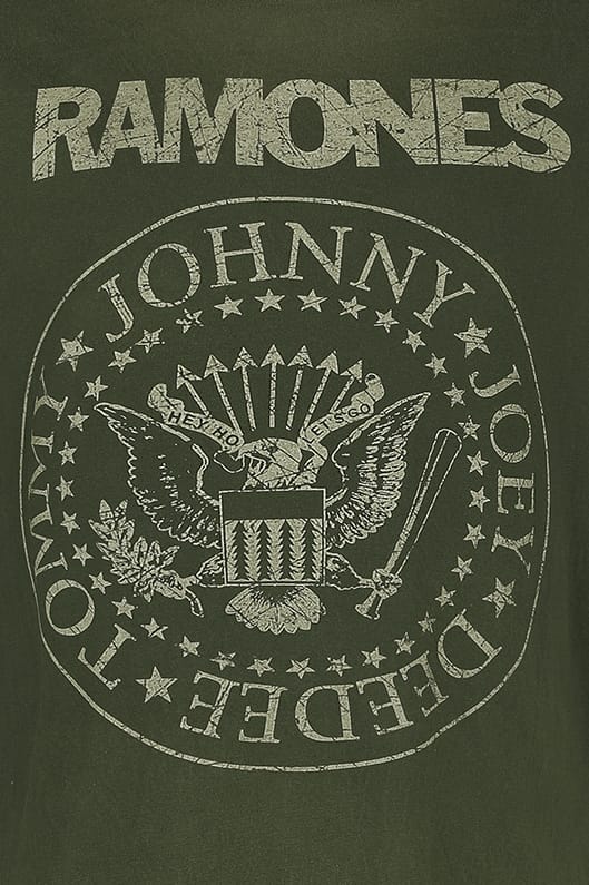 Ramones T-shirt - Crest - S tot 3XL - voor Mannen - groen