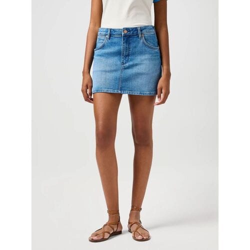 Korte rokken Wrangler 112362711 MINI-DENIM MEDIUM BLUE