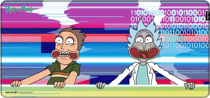 Rick and Morty - Gaming Muismat XL - Glitched