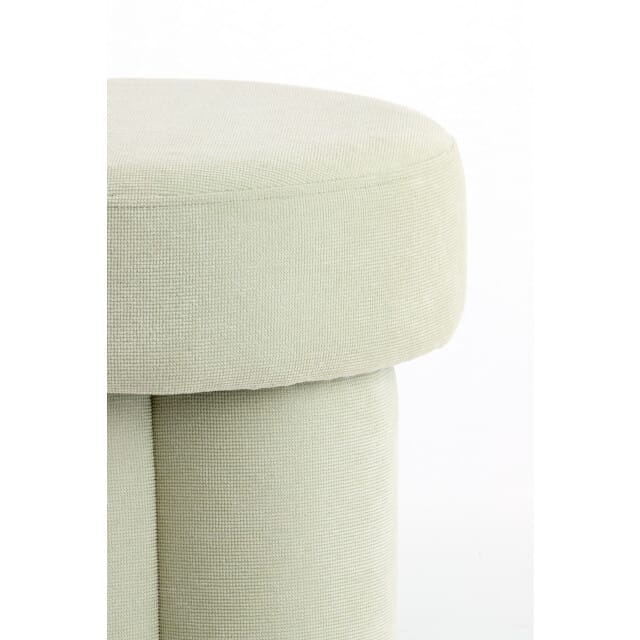 Light & Living - Poef CURTEA - Ø42x43cm - Groen