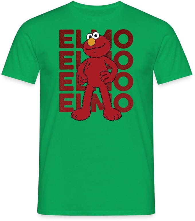 Sesamstraat Elmo Pose T-Shirt Heren