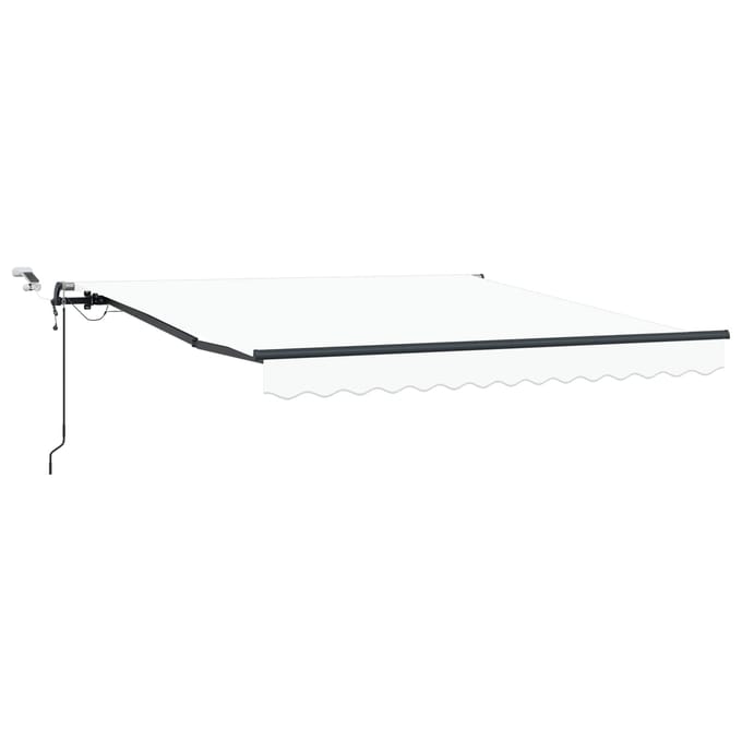 vidaXL - Uitschuifbare - luifel - Wit - 300 - x - 250 - cm - Polyester