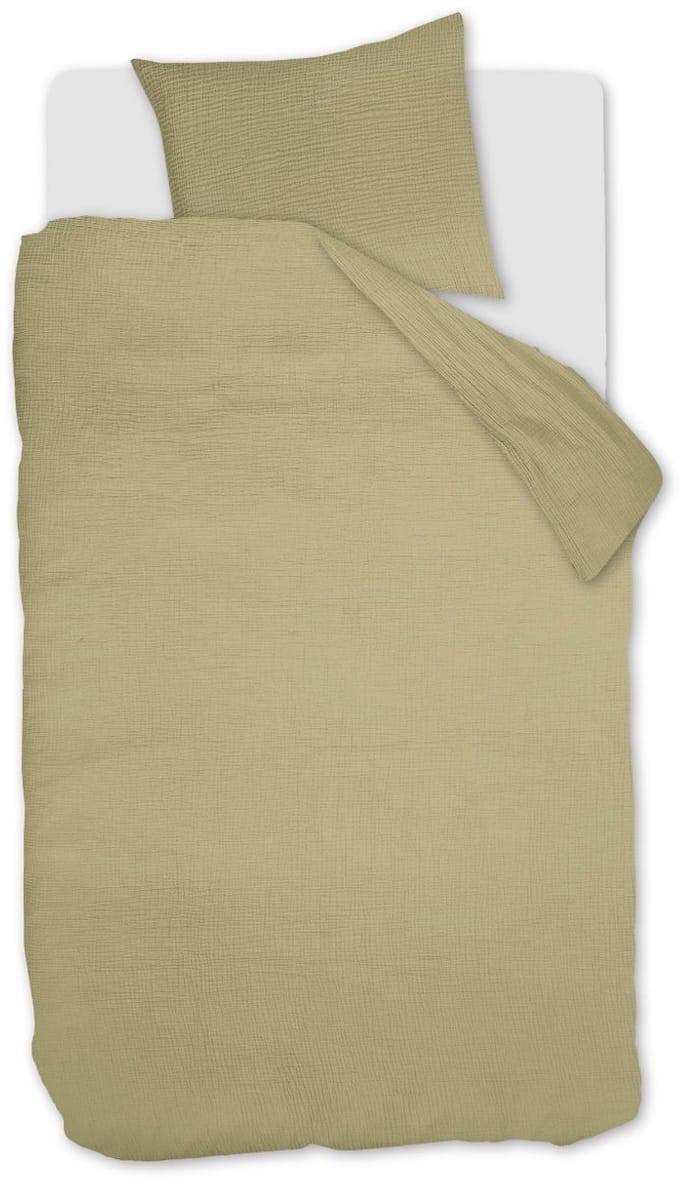 Linolux Dekbedovertrek Mousseline Green 1 persoons
