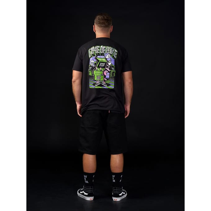Loose Riders Game Of Bike Tech Tee zwart