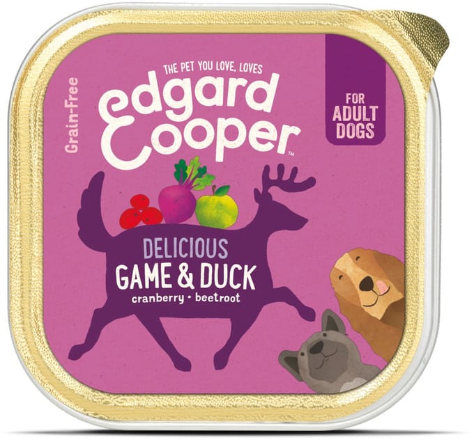Edgard & Cooper Kuipje Honden Natvoer Hondenvoer Wild - Eend 150 gr
