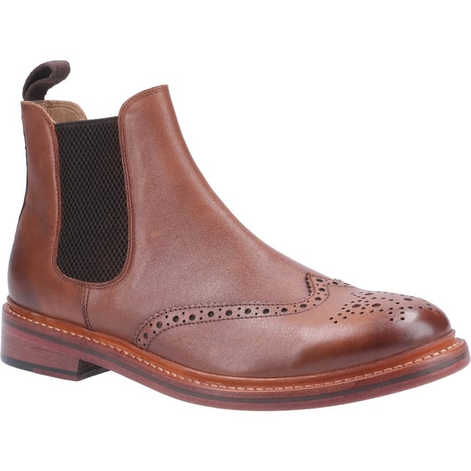 Cotswold Siddington Leren Bruine Herenlaarzen