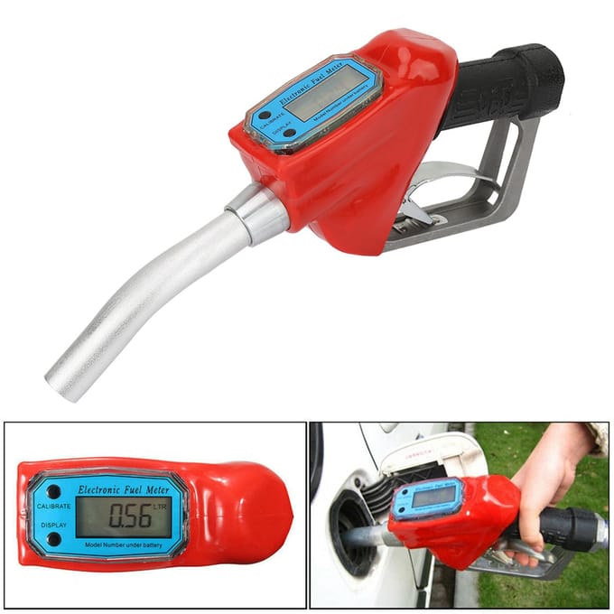 Elektronische Meting Brandstof Dispenser Meter Pistool voor Olielevering(met batterij)