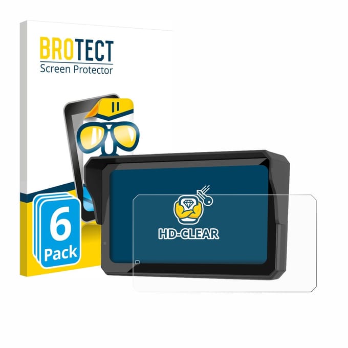 BROTECT - Screenprotector voor Carpuride W602S Pro - Folie Beschermfolie transparant 6 Stuks