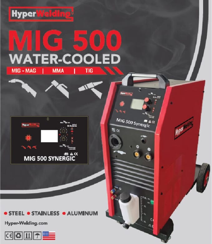 HyperWelding MIG-500 Multi-proces lasapparaat met liftinverter