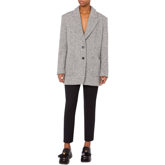 Moschino Grey Classic Jacket Grey Taglia: 38 | Blazers Outlet | Donna | Grigio