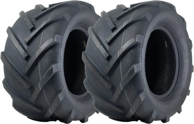 24x12.00-12 tractorband, open midden, 6-laags Wanda P328, zitmaaier - set van 2