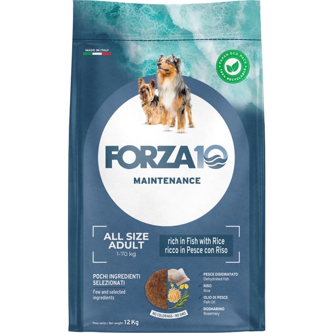 2x12 kg Forza 10 All Breeds Maintenance Vis & Rijst Hondenvoer