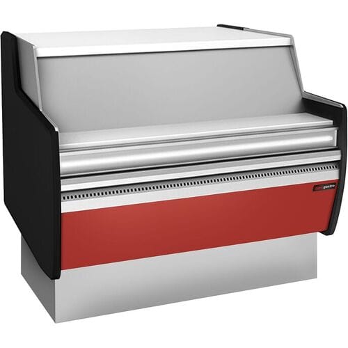 GGM Gastro Kassentisch - 990mm - Frontblende Dunkelrot