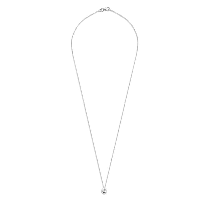 Blush - 14 Karaat Witgouden Ketting 3067WZI (Lengte: 42.00 cm)