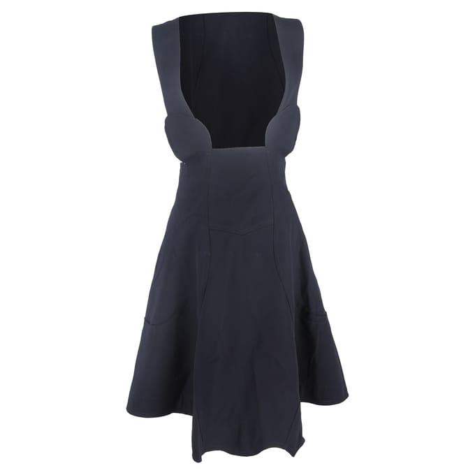 Comme Des Garçons overgooierjurk van marineblauw polyester
